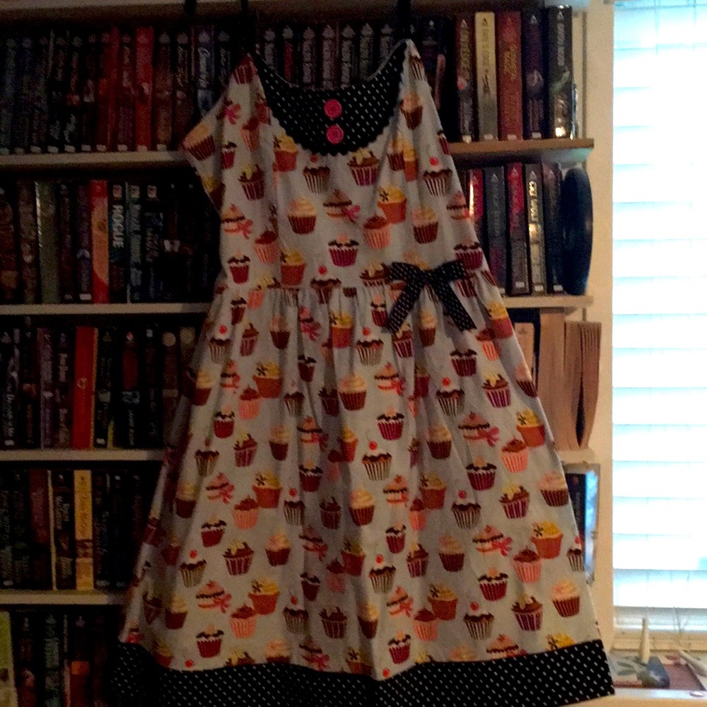 Custom sewn pinup cupcake dress